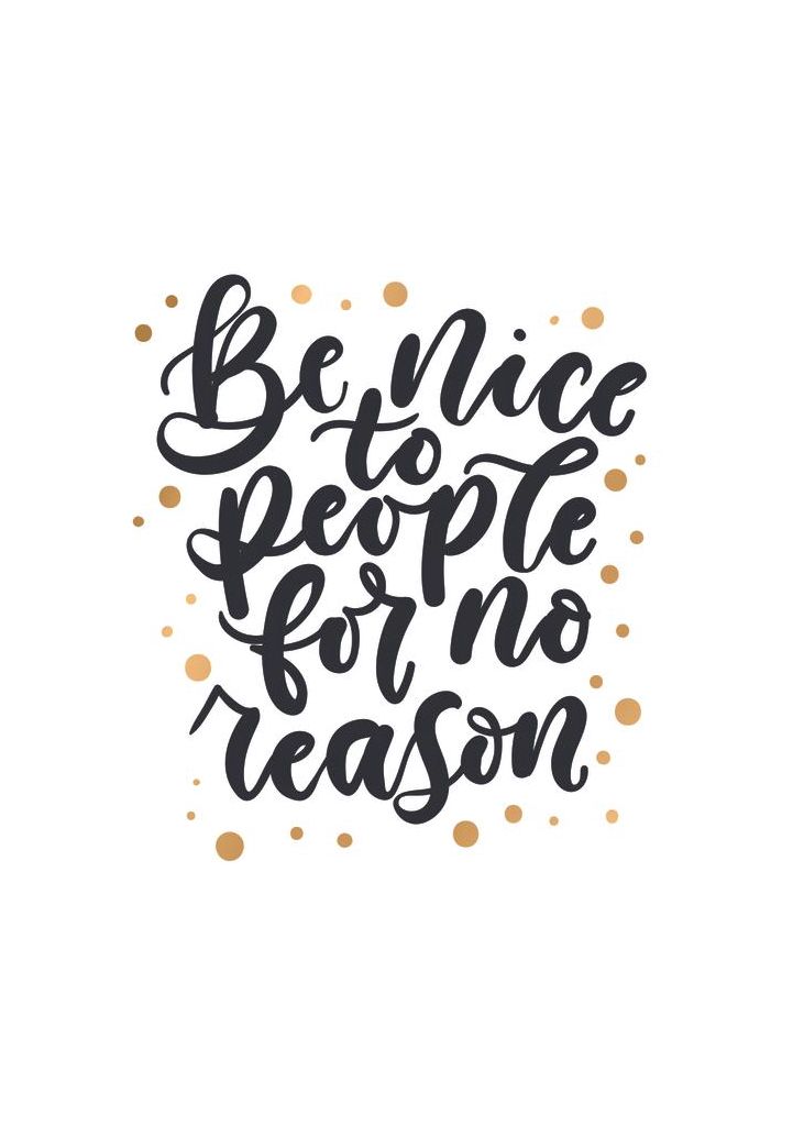 Be Nice To People Plakat Hambedo