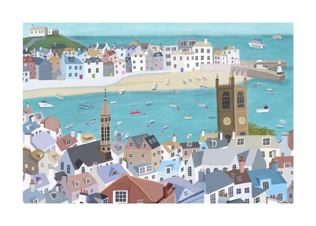 The Beautiful St Ives Cornwall Uk By Artist Carla Daly