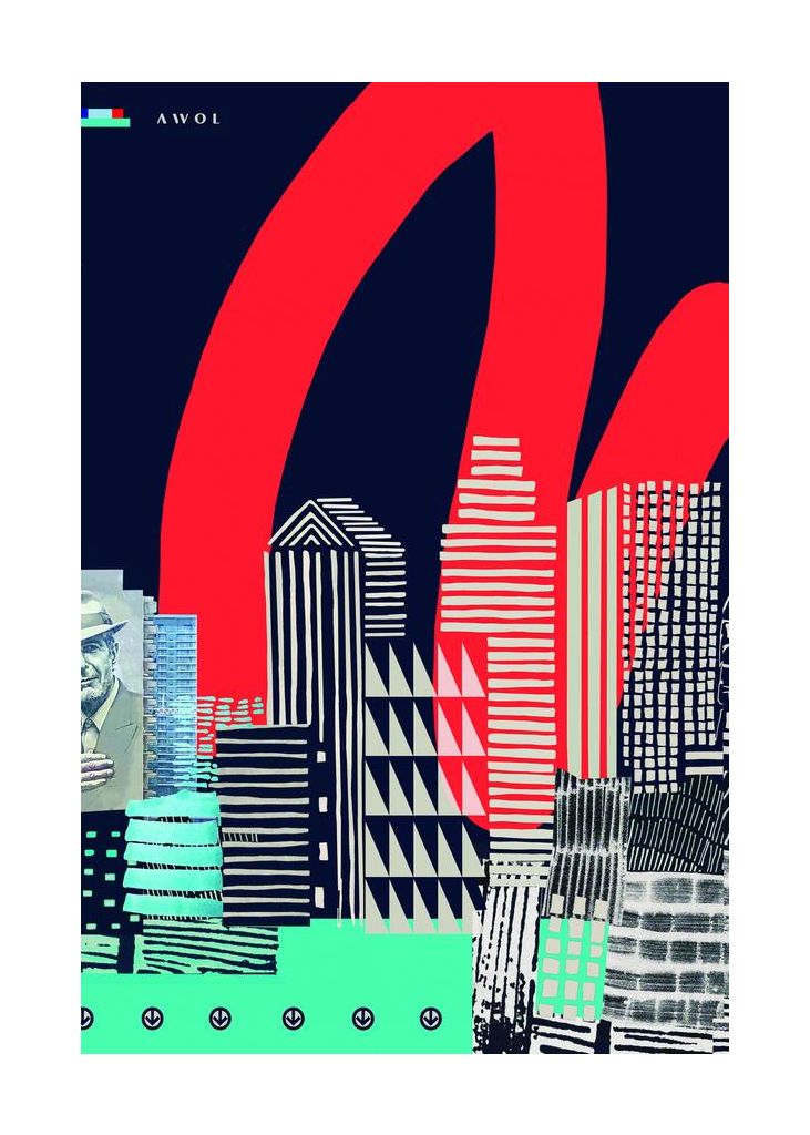 Urban Skyline Art Montreal City Graphic Wall Poster