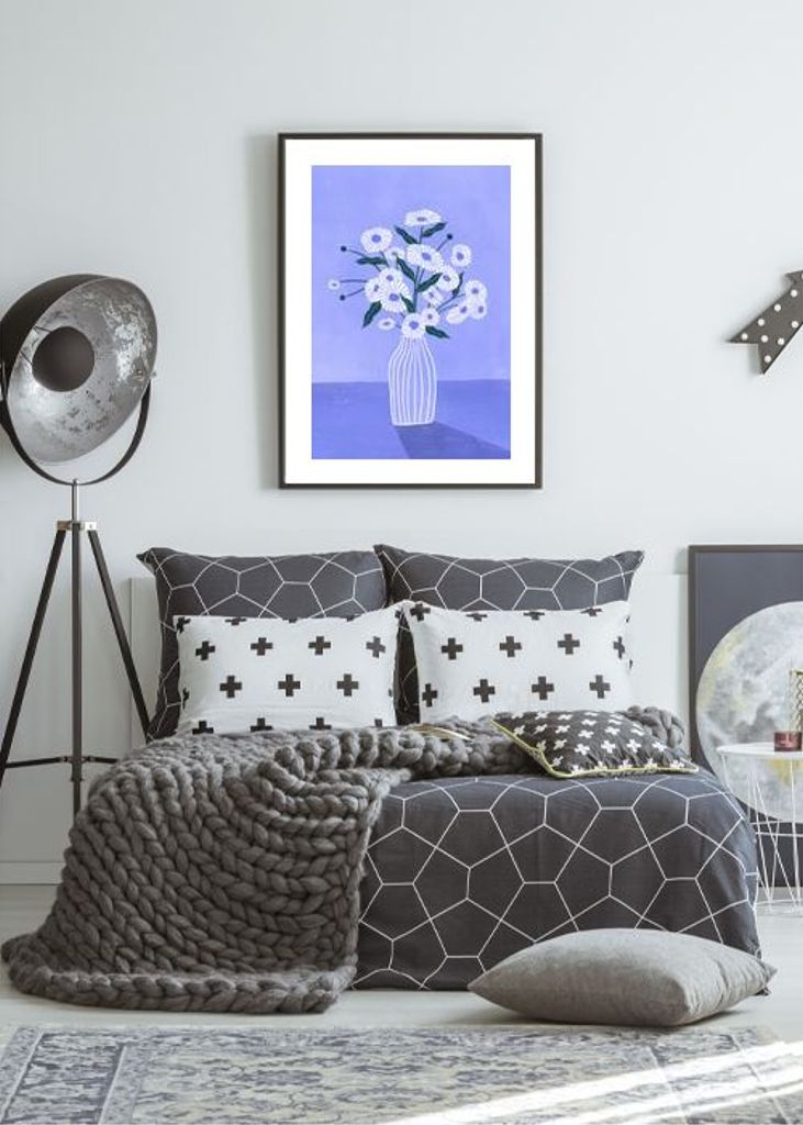 Flowers In Blue