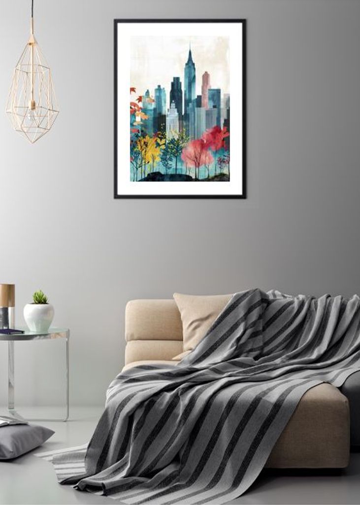 New York City Watercolor Digital Painting 1