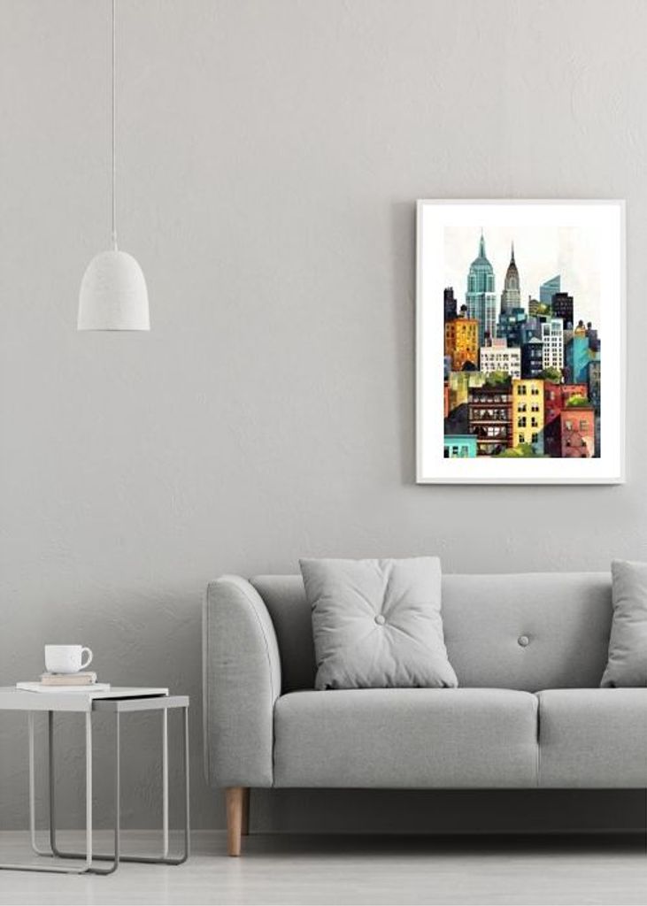 New York City Watercolor Digital Painting 2