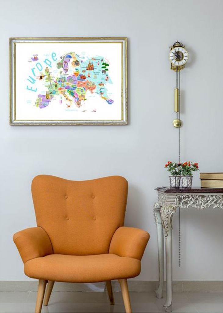 Illustrated Map Of Europe By Map Illustrator Carla Daly