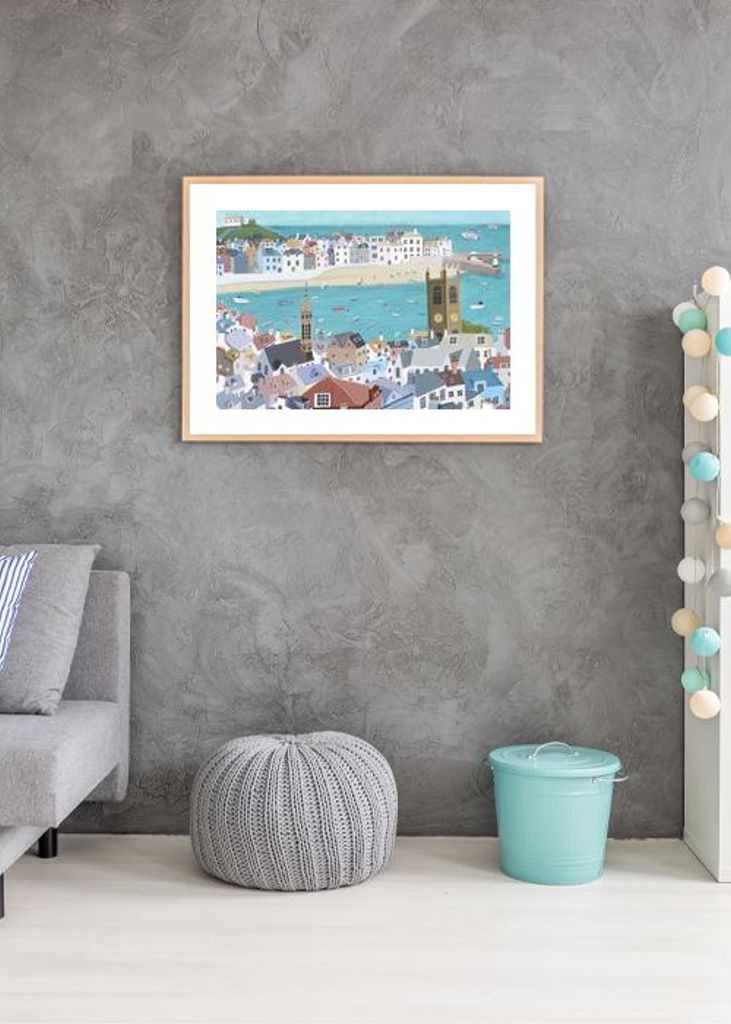 The Beautiful St Ives Cornwall Uk By Artist Carla Daly