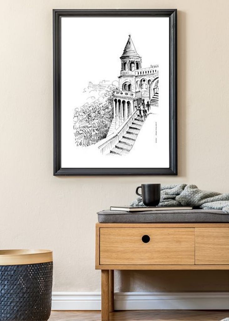 Budapest Fairy Tale Castle Hungary City Art Print