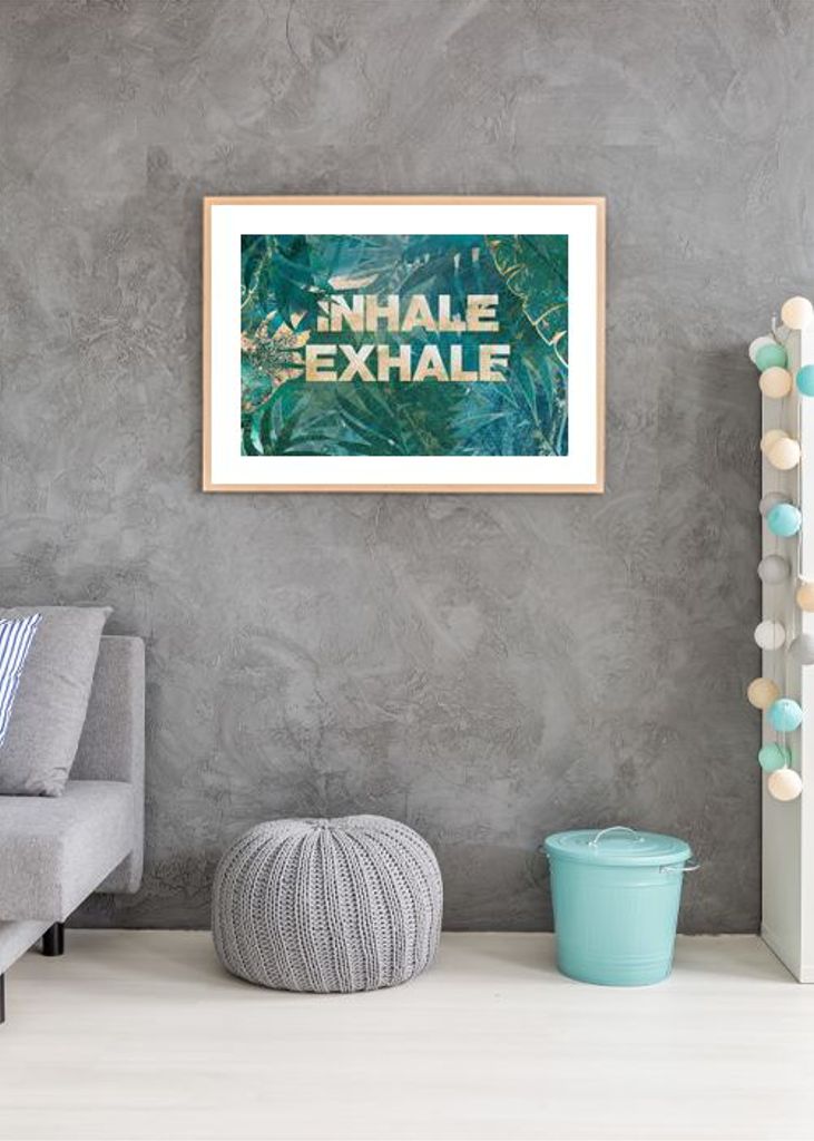 Inhale Exhale Typography 2