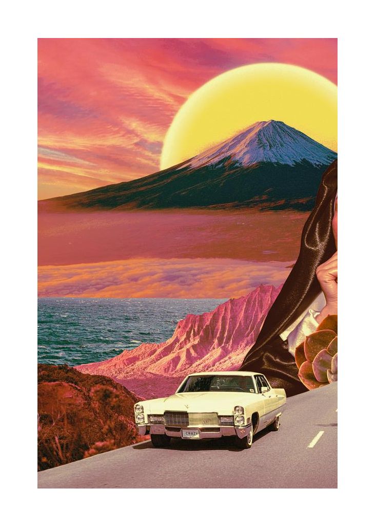 Retro Landscape Collage