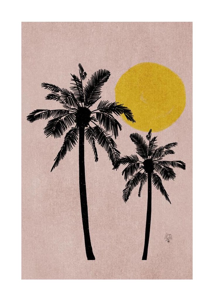 Pink Bg Palm Tree Erum Khalilipng