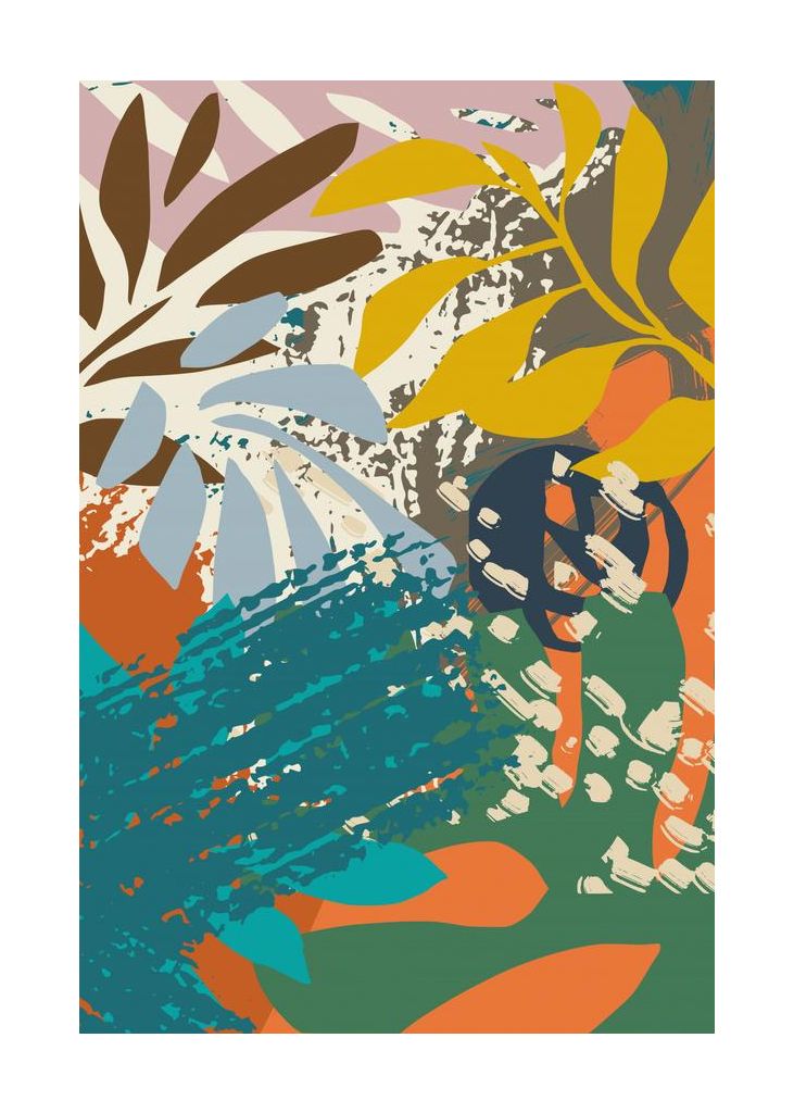 Abstract Leaves Close Up 1