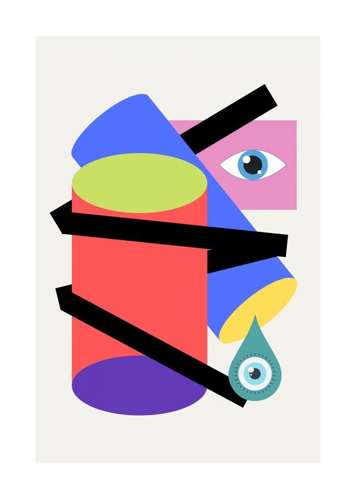Geometrical Cylinder In Tears