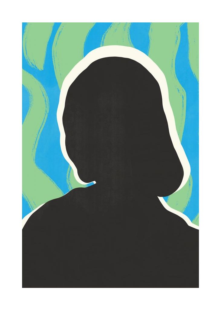 Anonymous Portrait In Cool Colors
