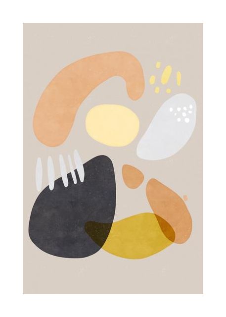 Organic Bold Shapes Brown Orange