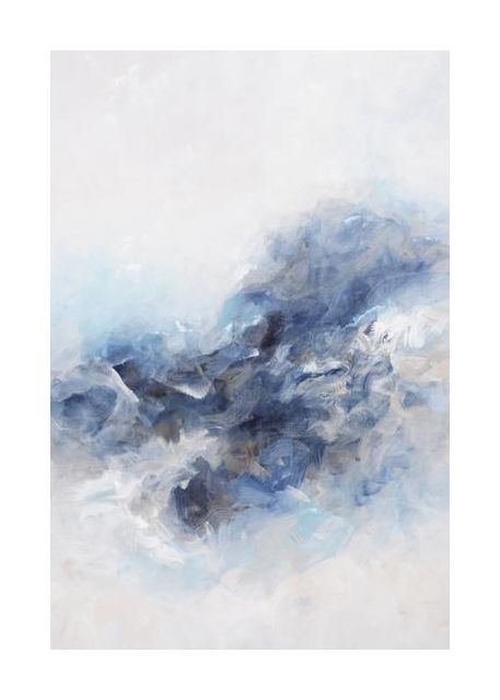 Expressionist Blue Abstract