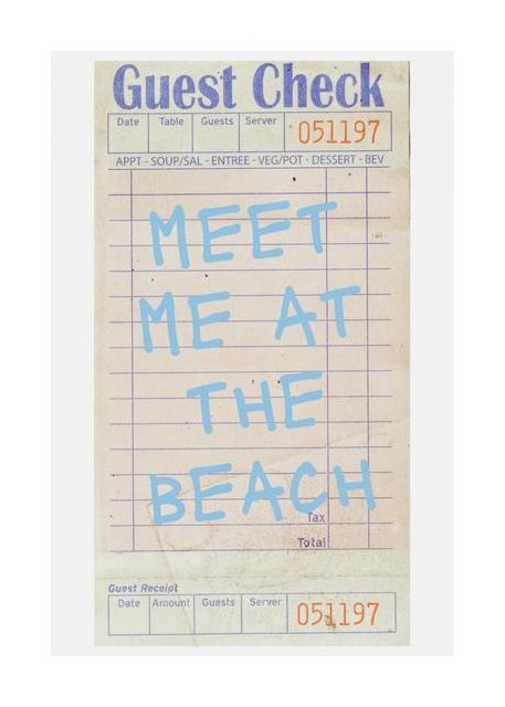 Meet Me At The Beach Blue