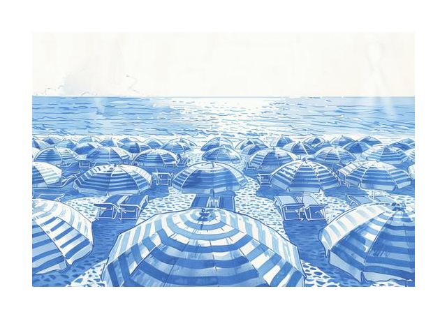 Striped Umbrellas