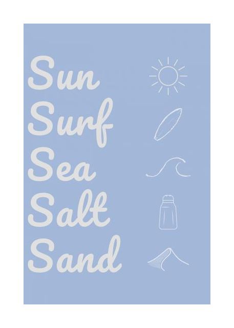 Sun Surf Sea Salt Sand Light Blue