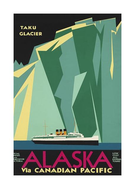 Alaska Via Canadian Pacific Taku Glacier No Border