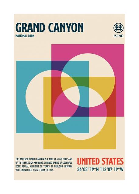 Grand Canyon National Park Travel Poster