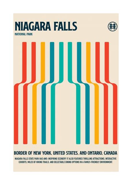 Niagara Falls National Park Travel Poster