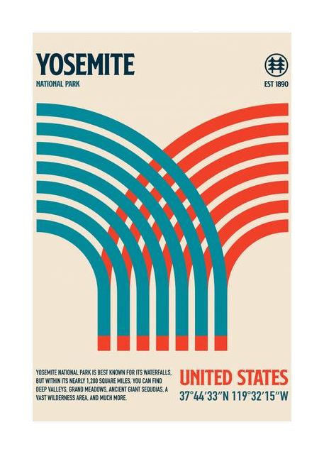 Yosemite National Park Travel Poster