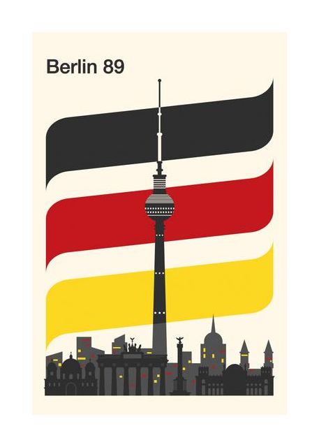 Berlin Retro Travel Print