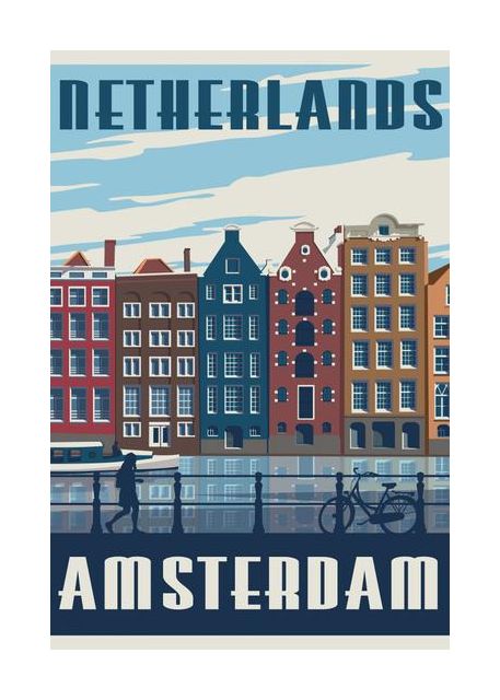 Amsterdam Travel Print