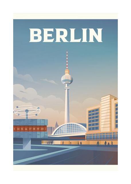 Berlin Cityscape Travel Print