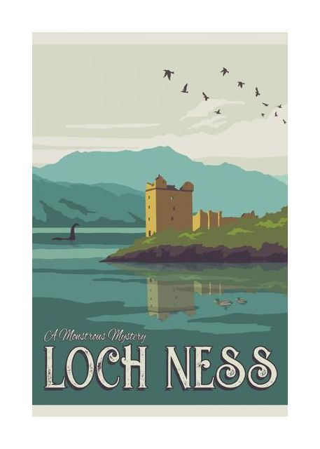 Loch Ness Travel Print