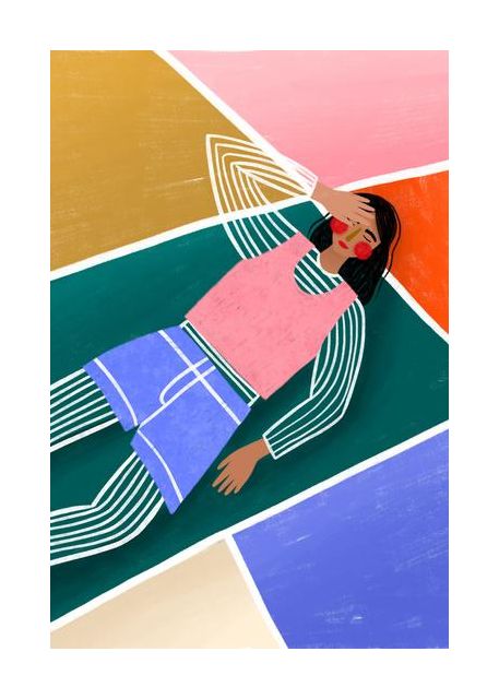 Vibrant Lady Resting