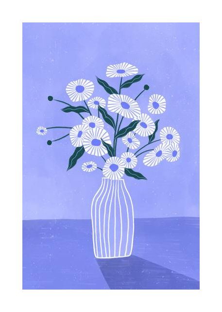 Flowers In Blue