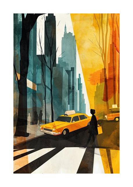 New York City Watercolor Digital Painting 5