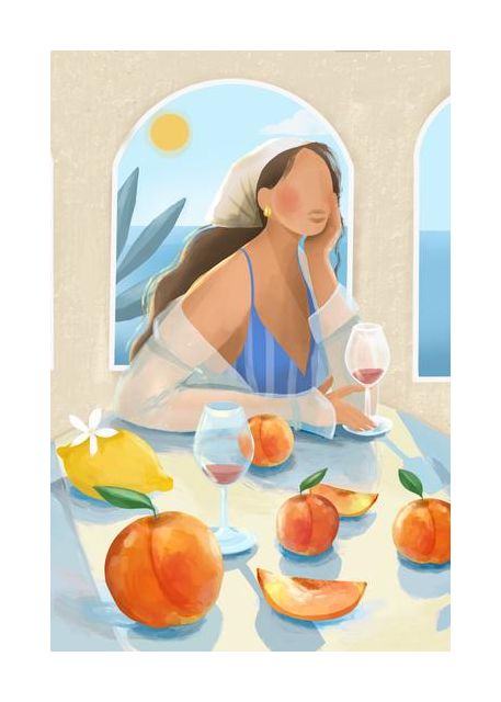 Girl With Peaches