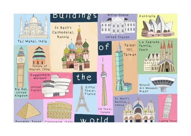 Buildings Of The World Illustrated By Artist Carla Daly